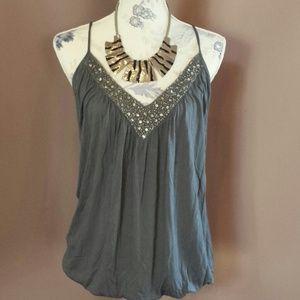 **Bundled** Gorgeous Beaded V-Neck Tank Like New