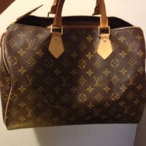 Authentic LOUIS VUITTON MONOGRAM CANVAS SPEEDY 35