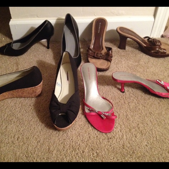 4 pairs of woman's heels size 8.5-9 lot REDUCED