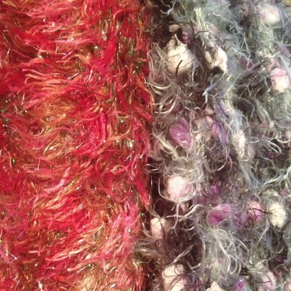 2 colorful soft scarves