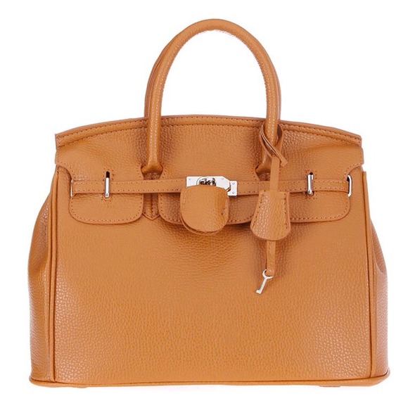 Handbags - NEW Birkin Brown Satchel Handbag