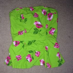 Hollister strapless tank top