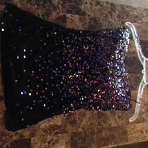 Express sequined tube top