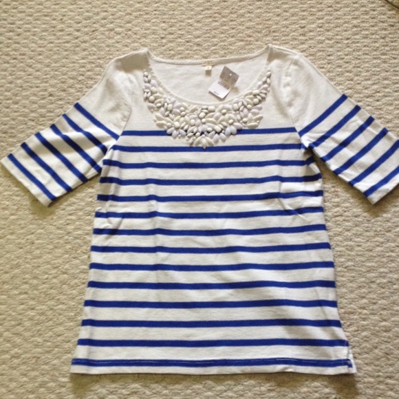 Sold❌❌❌Jcrew embellished top