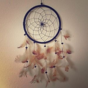 Beautiful feathered dream catcher