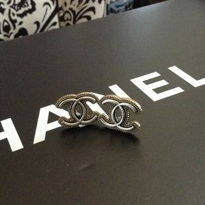 Chanel inspired CC earrings vintage looking studs