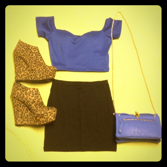REDUCED PRICE- Forever 21 Leopard Wedge Booties