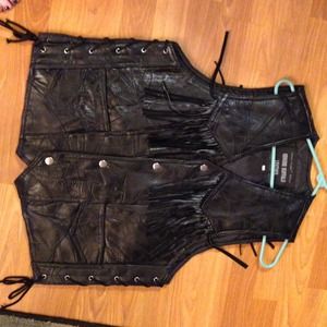 Leather vest