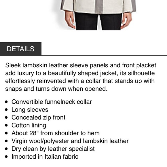 MAKE ME ANOFFERπ₯HELMUT LANG GREY LEATHERTRIM COAT - Picture 2 of 4