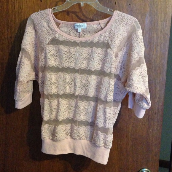 Sheer Rosie Pink Top