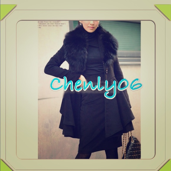 🌺New item🌺Black fur coat