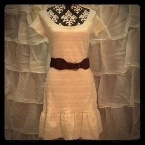 Free people cream and lace dress