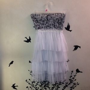 Black and white hand made dress