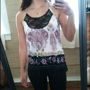 Festival style tunic with lace detailing