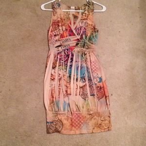 "Love comes first" dress. Comfortable vneck dress!