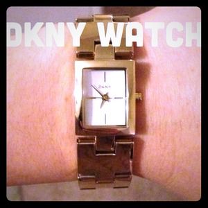 DKNY gold watch. Super cute.