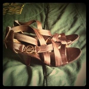 Michael Kors brown strap sandals
