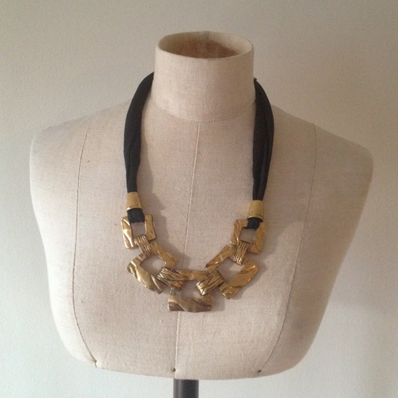 Black and gold necklace