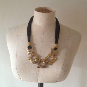Black and gold necklace