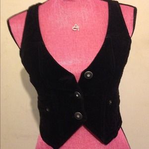 Black Velour Guess Vest !!!