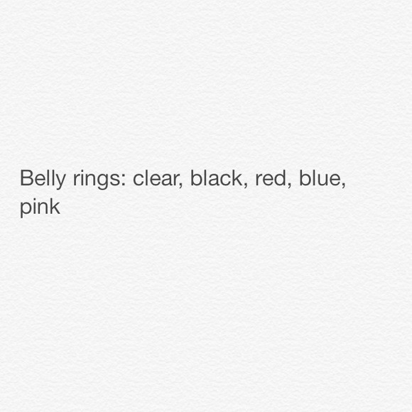 Belly rings