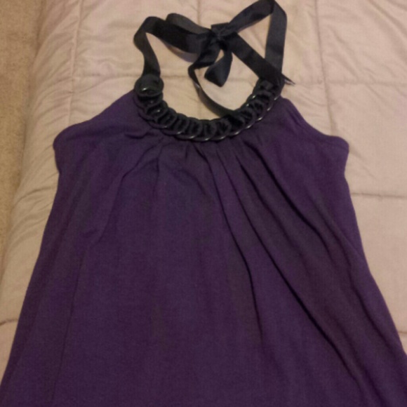Purple halter top