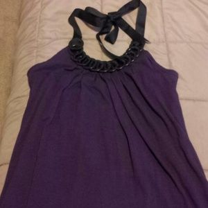 Purple halter top