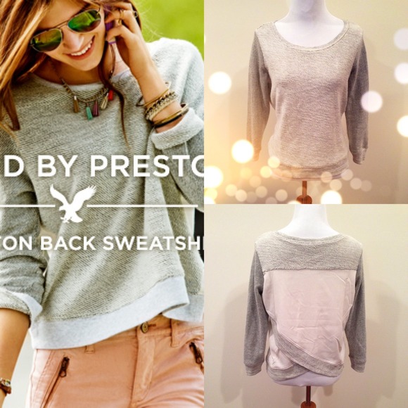 SOLD AE Chiffon Back Sweatshirt NWOT