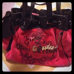 Authentic Juicy Couture red and brown purse