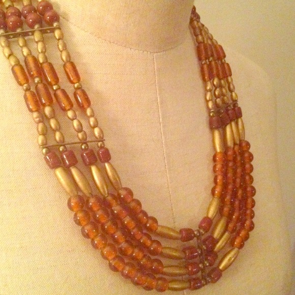 Beautiful glass bead necklace.