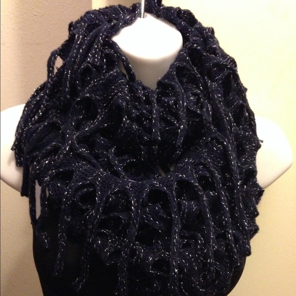 Navy infinity scarf