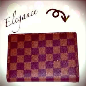 💗BROWN CHECKERED WALLET💗