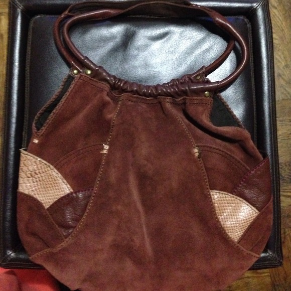 Lucky brand suede bag