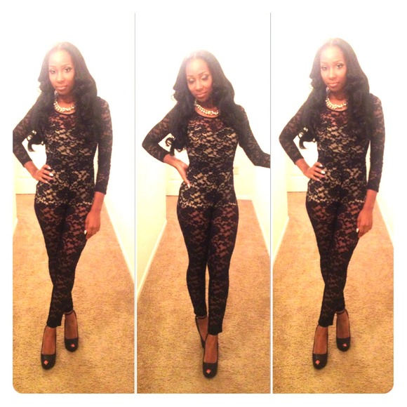 Full Lace Body Suit w l Neutral Lining.