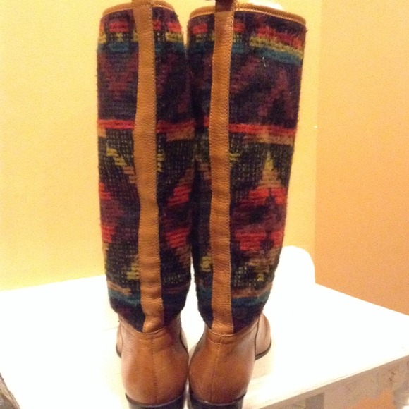 Vintage Leather Navajo Boots - Picture 4 of 4