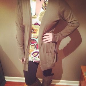 Ann Taylor Loft olive green cardigan