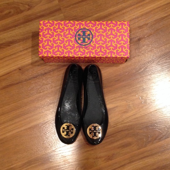 Tory Burch Black Flats