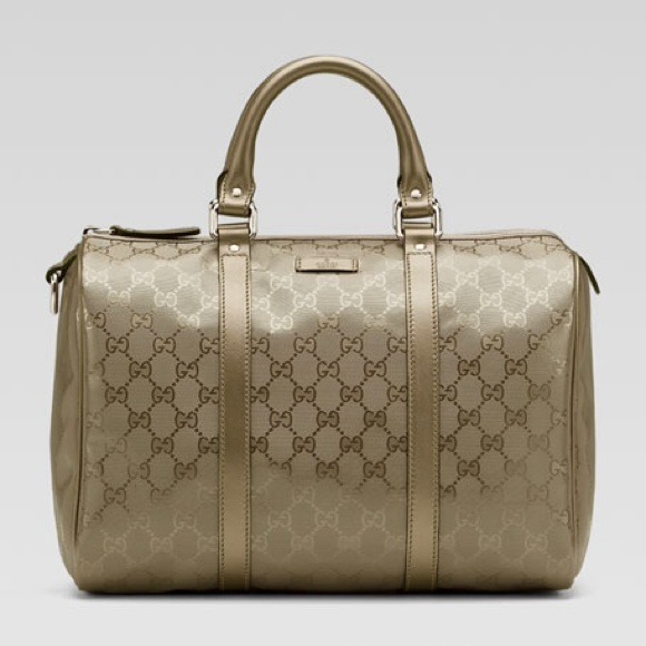 Authentic Gucci Boston Bag in Champagne