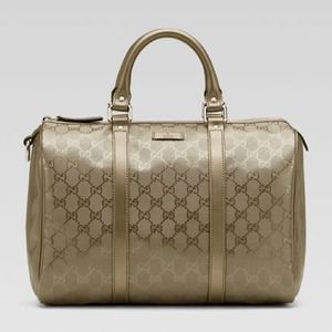 Authentic Gucci Boston Bag in Champagne