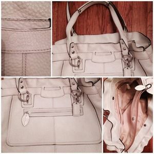 Winter White Coach Purse