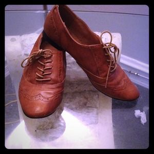 Camel colored oxfords