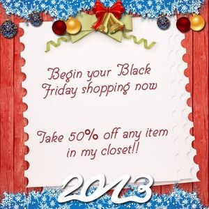 50% Off sale. Offer expires November 30, 2013