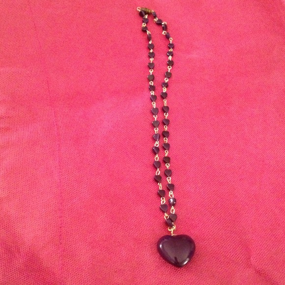 Royal Blue Heart Necklace