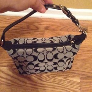 Coach canvas💢flas sale