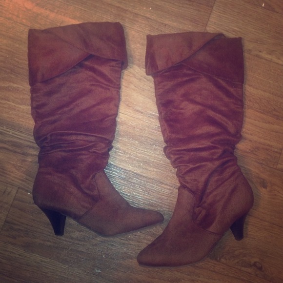 Brown Suede Boots