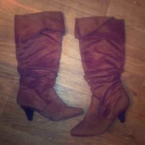 Brown Suede Boots