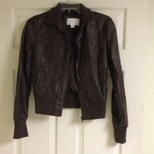 (Fake) brown leather jacket