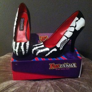 Skeleton Costume Shoes
