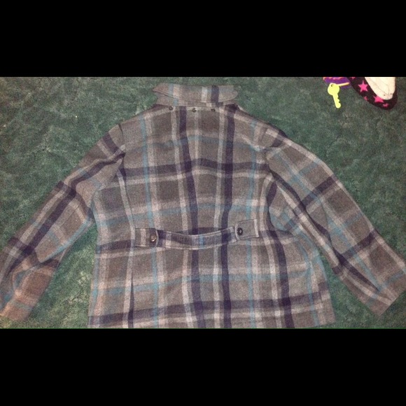 Fritz Wright Plus Size Plaid Peacoat Size 3X NWOT - Picture 2 of 2