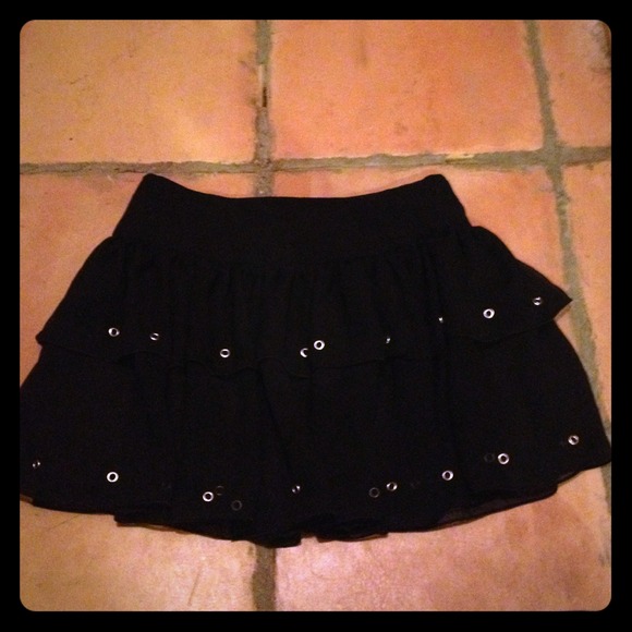 Black high waisted skirt